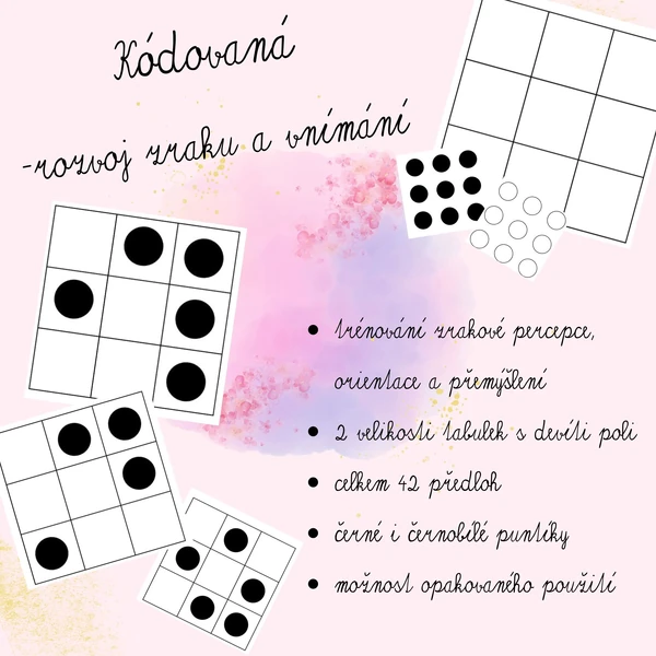 Kódovaná - rozvoj zraku a prostorového vnímání