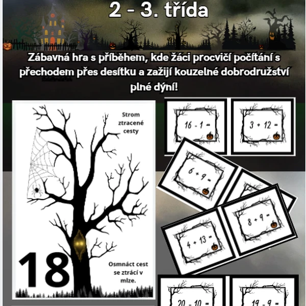 Strašidelné příklady - plné dýní a strašidelných příběhů 2. 3. třída - HALLOWEEN