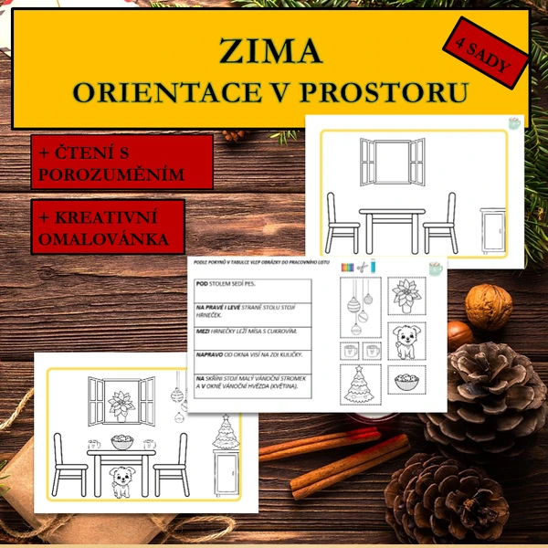 VÁNOCE A ZIMA - ORIENTACE V PROSTORU