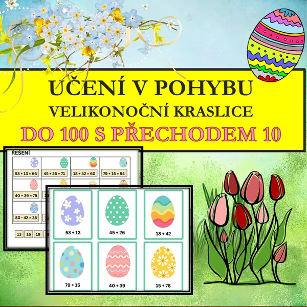 VELIKONOČNÍ KRASLICE (UČENÍ V POHYBU) DO 100