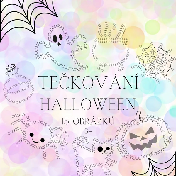 Tečkování - Halloween - 15 obrázků