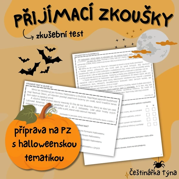 Přijímací zkoušky z ČJ - Halloween
