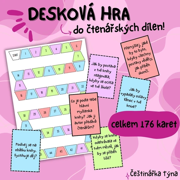 Desková hra - čtenářské dílny