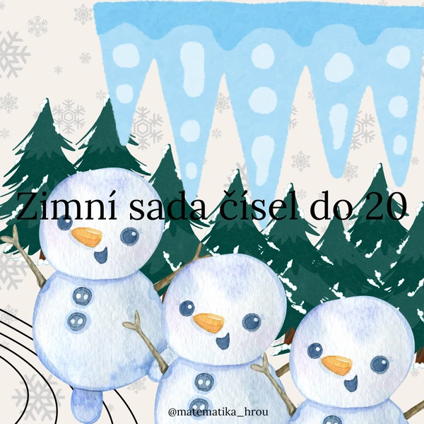 Zimní sada čísel do 20