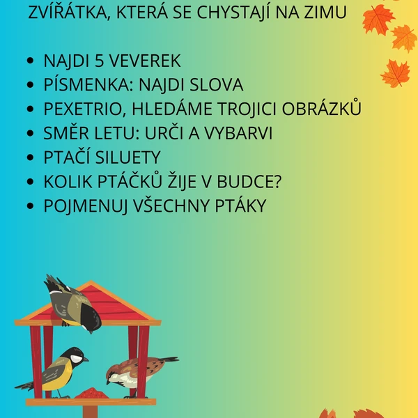 Zvířátka, která se chystají na zimu