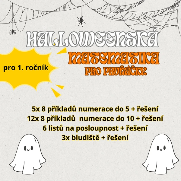 HALLOWEENSKÁ MATEMATIKA PRO PRVŇÁČKY