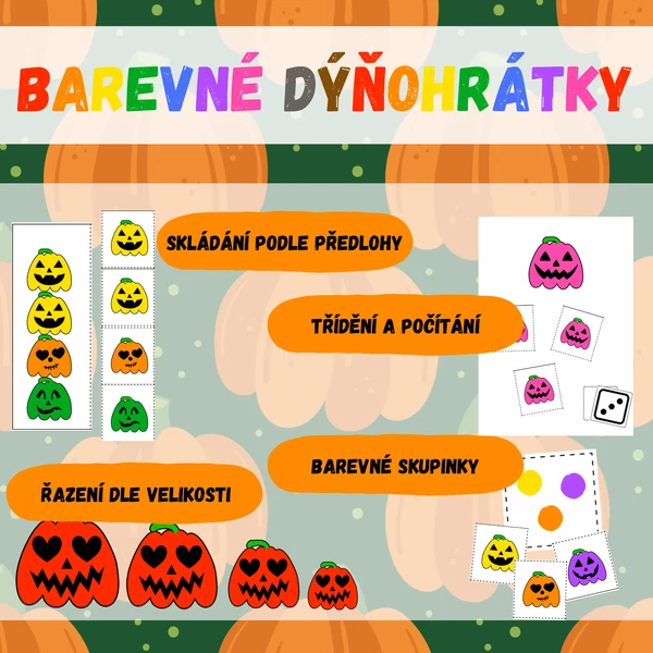 Barevné dýňohrátky
