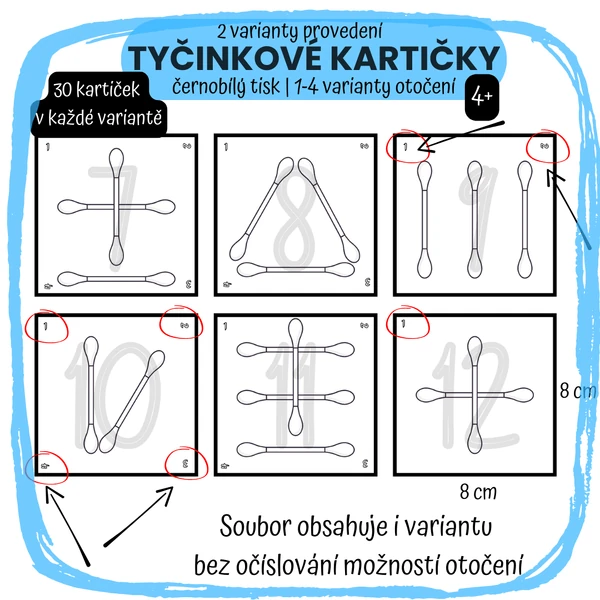 Tyčinkové kartičky