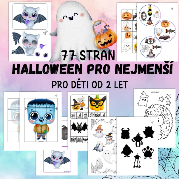 Halloween pro nejmenší - soubor aktivit - 77 stran