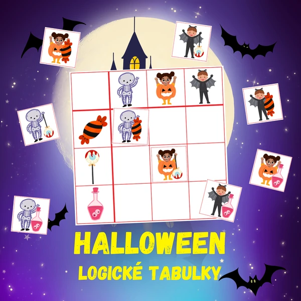 HALLOWEEN - logické tabulky