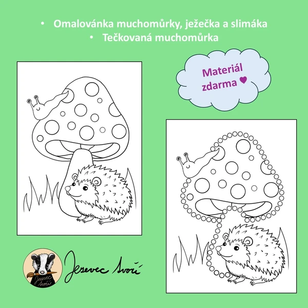 Tečkování - muchomůrka 