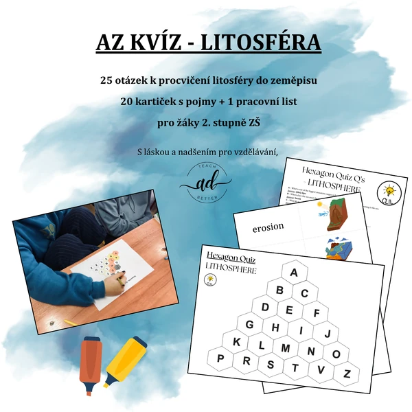 CLIL (Aj) AZ kvíz - litosféra