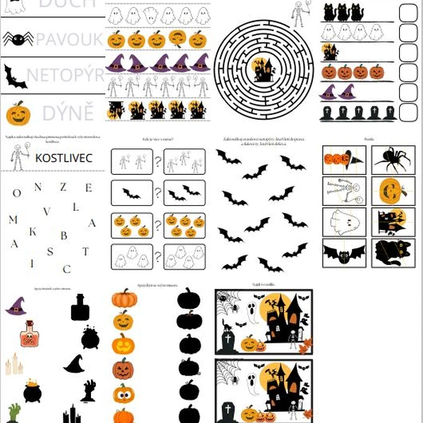 Halloween - pracovní listy