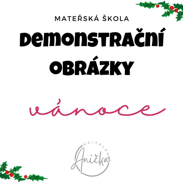 VÁNOCE demonstrační obrázky