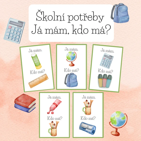 Školní potřeby Já mám, kdo má?