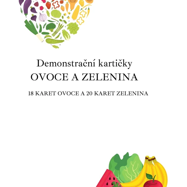 Demonstrační karty ovoce a zelenina