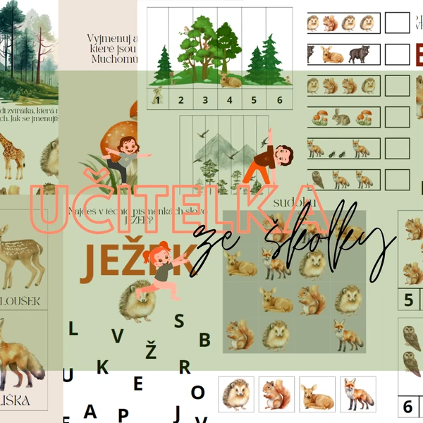Podzim v lese (zvířata)