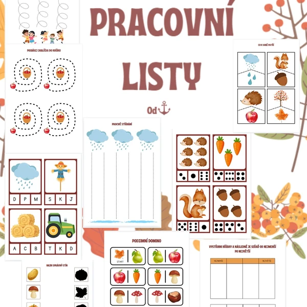Podzimní pracovní listy