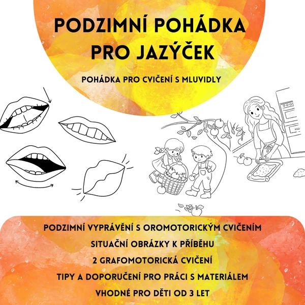 Podzimní pohádka pro jazýček - o jablíčkách