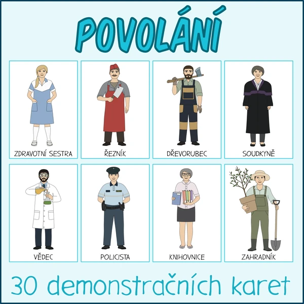 Povolání - Demonstrační karty