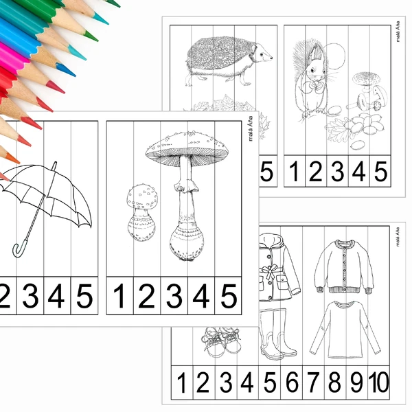 PUZZLE PROUŽKY - PODZIM