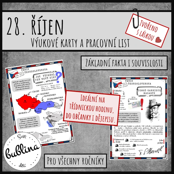 28. říjen - den vzniku ČSR