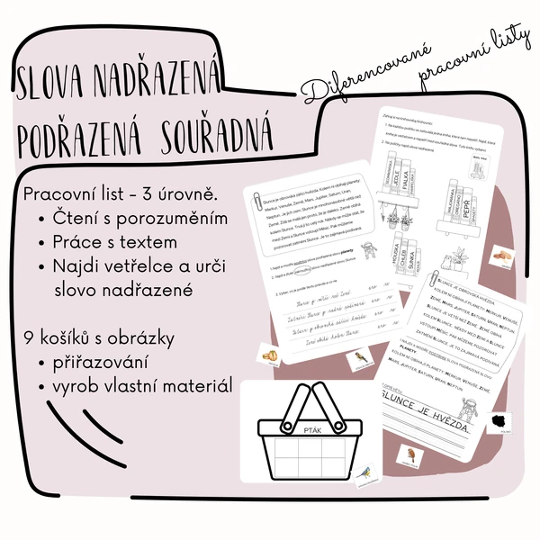 Slova nadřazená, podřazená a souřadná