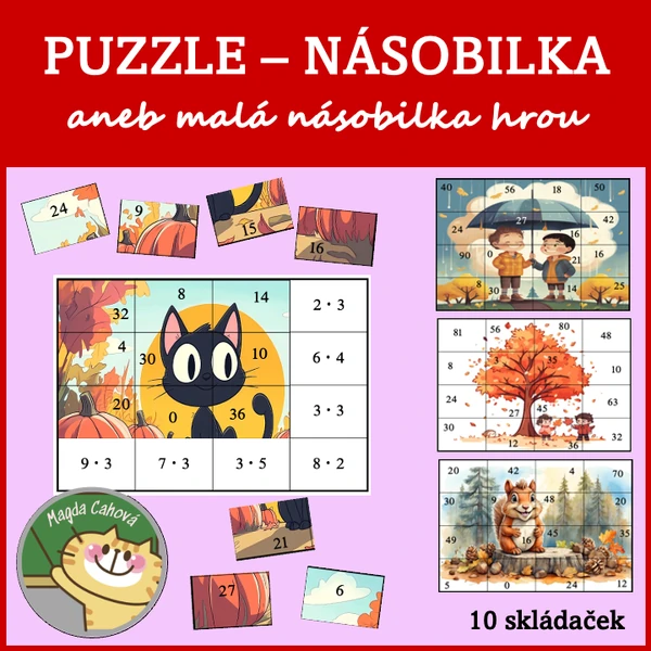 Násobilkové puzzle