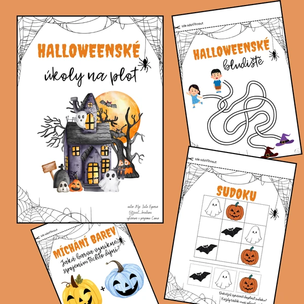 HALLOWEEN - úkoly na plot / plotovka