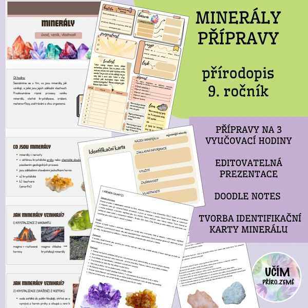 Minerály - balíček příprav