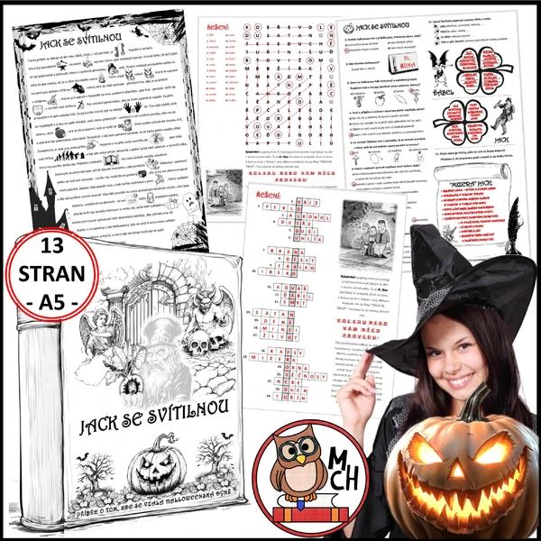 HALLOWEEN: Jack se svítilnou (mini knížka, PL, prezentace)