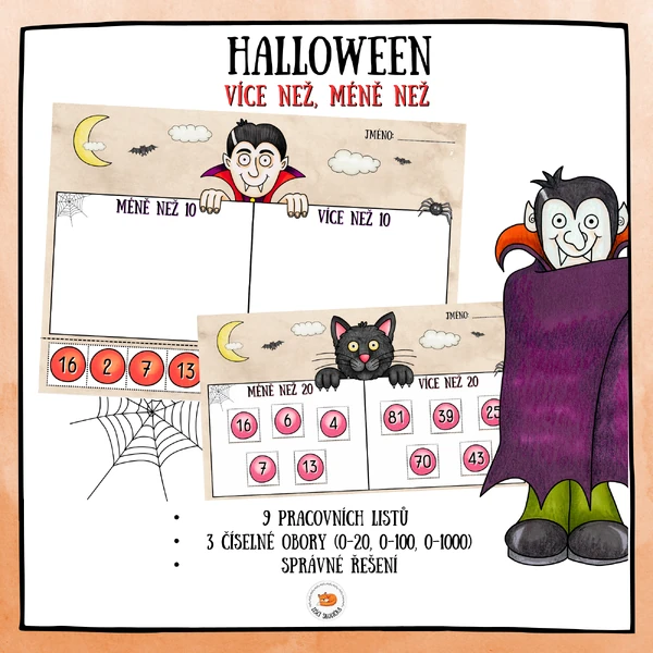 Více než, méně než - Halloween