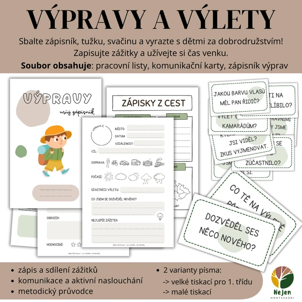 Výpravy a výlety_soubor aktivit
