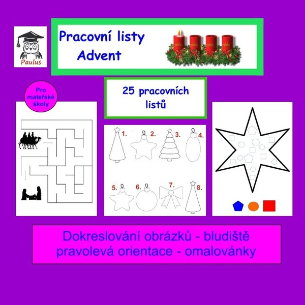 Pracovní listy: Advent