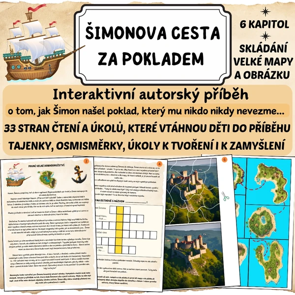 ŠIMONOVA CESTA ZA POKLADEM - interaktivní příběh 
