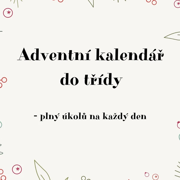 Adventní kalendář do třídy 