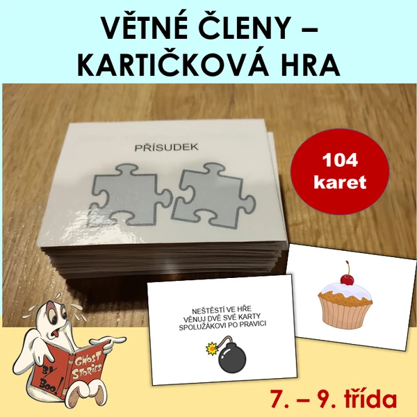 Větné členy - kartičková hra