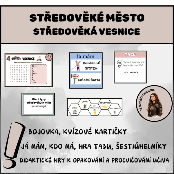 STŘEDOVĚKÉ MĚSTO, STŘEDOVĚKÁ VESNICE