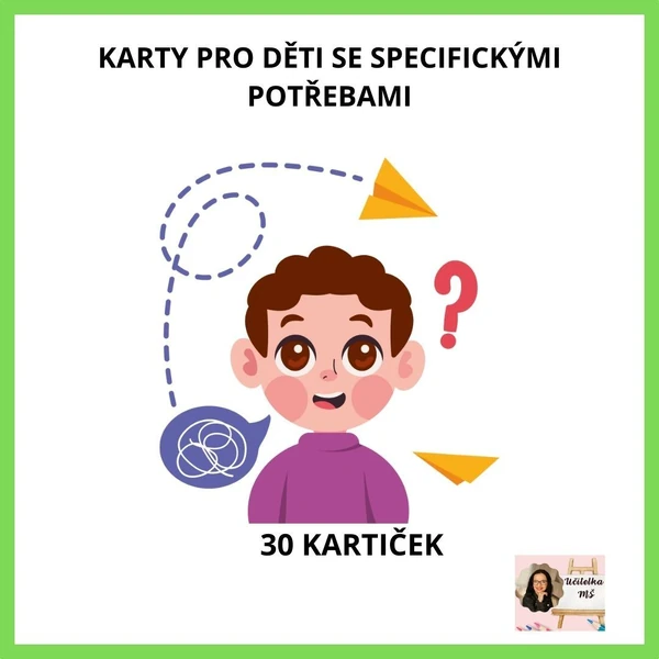 Karty pro děti se specifickými potřebami VĚTŠÍ