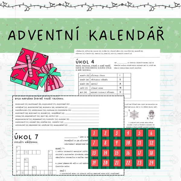 Adventní kalendář (úkoly, tradice ve světě)