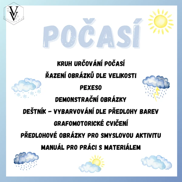 Počasí - didaktické aktivity