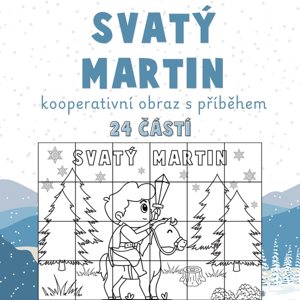 Svatý Martin - kooperativní obraz s příběhem