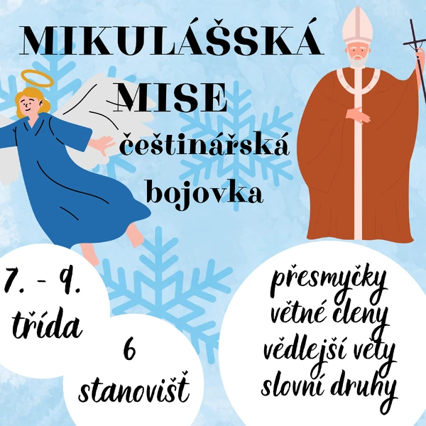 Mikulášská mise - češtinářská bojovka