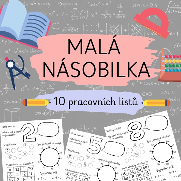 Malá násobilka - pracovní listy 