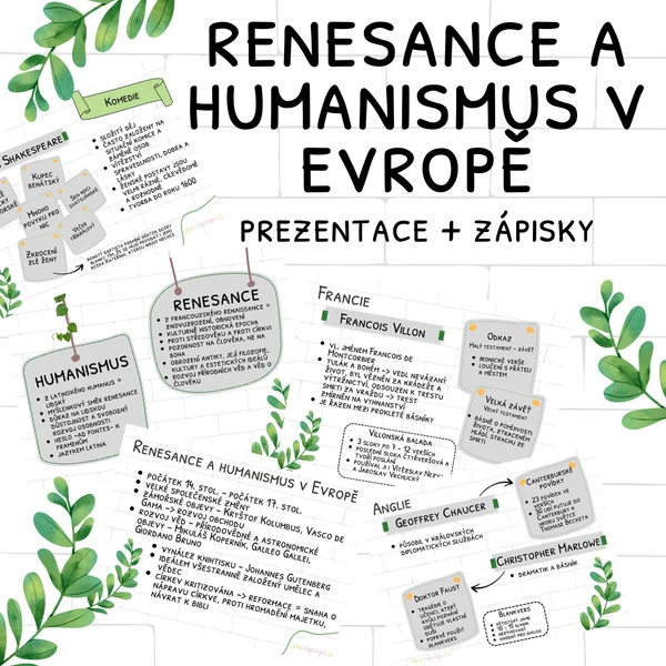 Renesance a humanismus v Evropě