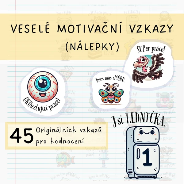 Veselé vzkazy (nálepky)