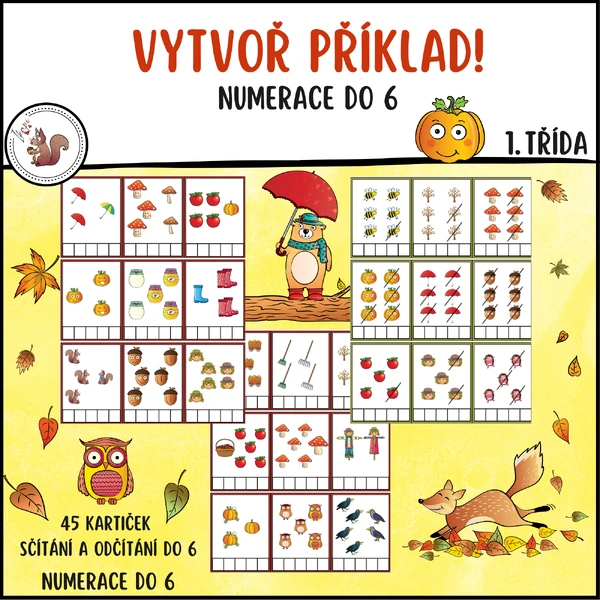 Vytvoř příklad - Numerace do 6