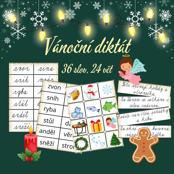 Vánoční běhací diktát