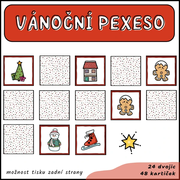 Vánoční pexeso