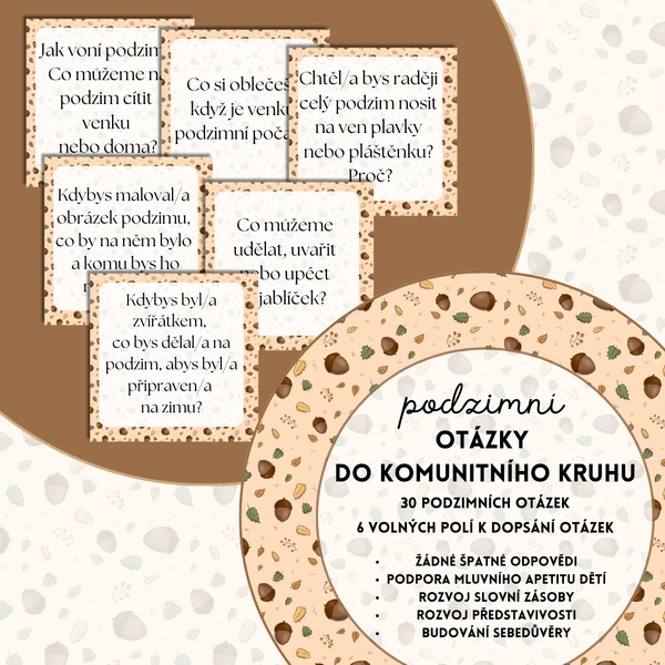Otázky do komunitního kruhu - podzim